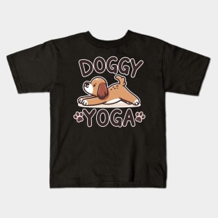 Doggy Yoga Kids T-Shirt